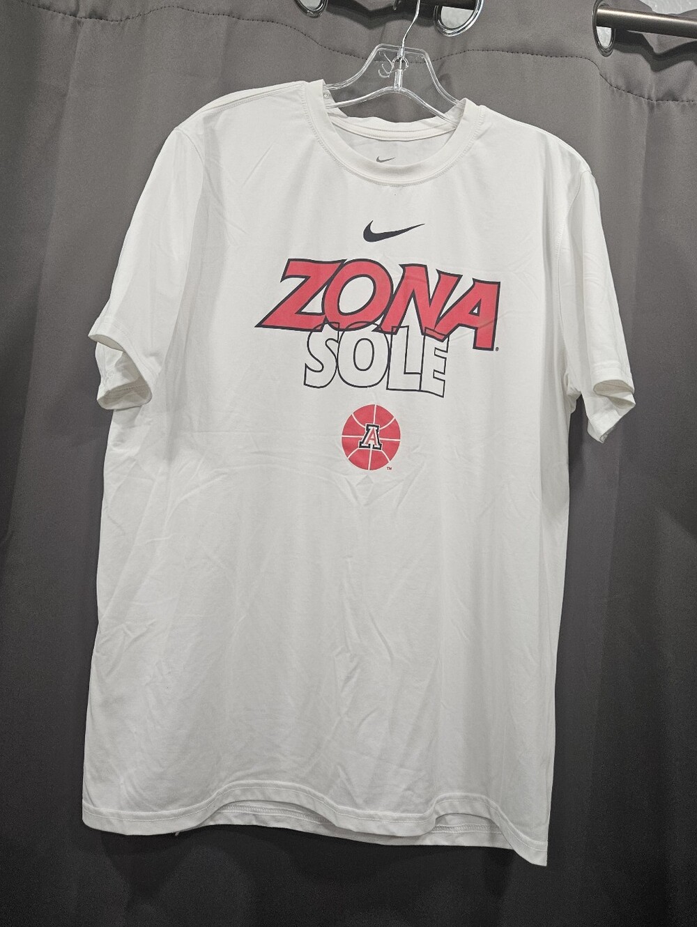 Mens Large Nike Tee Dri Fit University Of Arizona Wildcats Basketball T-shirt